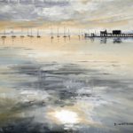 Sky Reflections Portsmouth Harbour Hampshire England – Art Prints – David Whitson