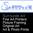 Website for Surrounds Art - West Byfleet Surrey Picture Framers