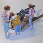 Hampshire Art Gallery – Children on HMS Warrior Portsmouth Dockyard