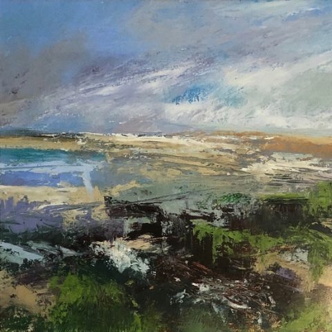 Lepe Beach, Hampshire – Seascape Painting – Karen Eames | Hampshire Artists