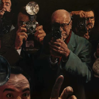 Paparazzi Photographers – William Rochfort – Fine Art Oil Paintings and Limited Edition Prints
