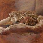 Sleeping Woman Painting – Lymington Hampshire Artist William Rochfort