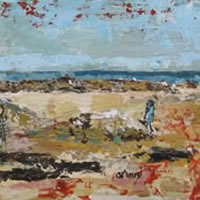 St Helens Beach Bembridge – Isle of Wight Art Gallery – Rockpools