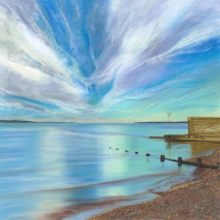 Pastel Art – Hampshire Artists Gallery – Seascape – Beach – Jennifer Thorpe