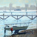 Gosport – Hardway Sailing Club Foreshore – Fareham Art Group Artist David Whitson