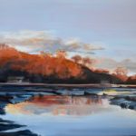 River Hamble Country Park – Landscape Painting – Warsash Hampshire Artist Lesley Stevens