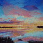 Bosham Harbour West Sussex Sunset –  Petersfield Arts and Crafts Society member Alison Udall