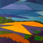 Fields – Late Summer – Dippenhall – Surrey Hampshire Border Contemporary Artist Kit Bowles