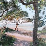 View of Portsmouth from Hayling Island – Acrylic Landscape – Hants Landscape Artist Martin Southwood
