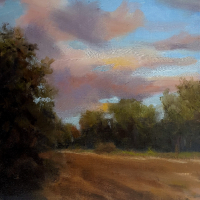 Avocado Grove – Landscape Oil Painting by Shay Avivi