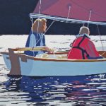 Sailing Club – Beaulieu River – Lazy Days – Hampshire Artist Evelyn Bartlett