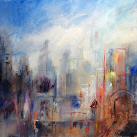 Cityscape. Preparatory sketch for a demo later - Clarissa Russell, Art Tutor, Lecturer and Artist