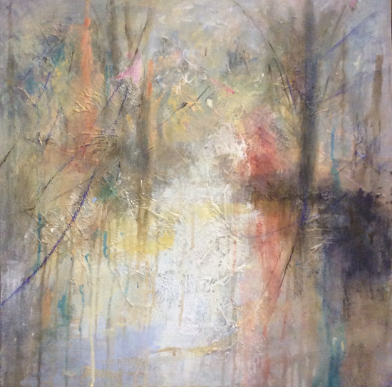 Reflections - Acrylic Painting by Hampshire Artist, Art Tutor and Lecturer, Clarissa Russell