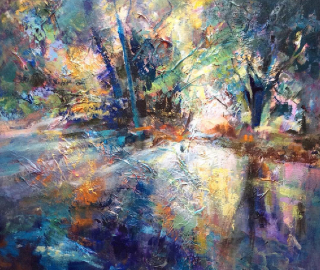River Light by Hampshire Artist, Art Tutor and Lecturer, Clarissa Russell
