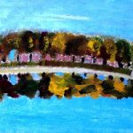 Autumn Reflection – Oil Painting by Bordon Hampshire Artist Anna Valteran