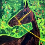 Horse – Equine Portrait – Watercolour by Bordon Hampshire Artist Anna Valteran