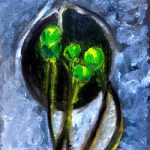 Water Lilies – Oil Painting by Bordon Hampshire Artist Anna Valteran